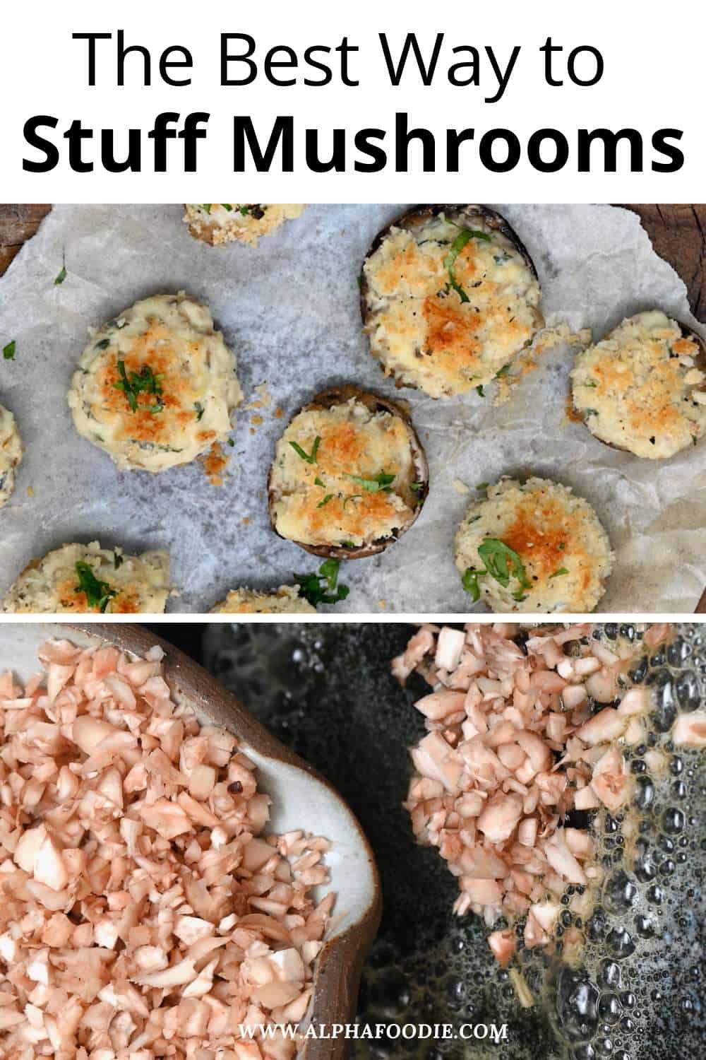 Super Simple Stuffed Mushrooms Recipe - Alphafoodie