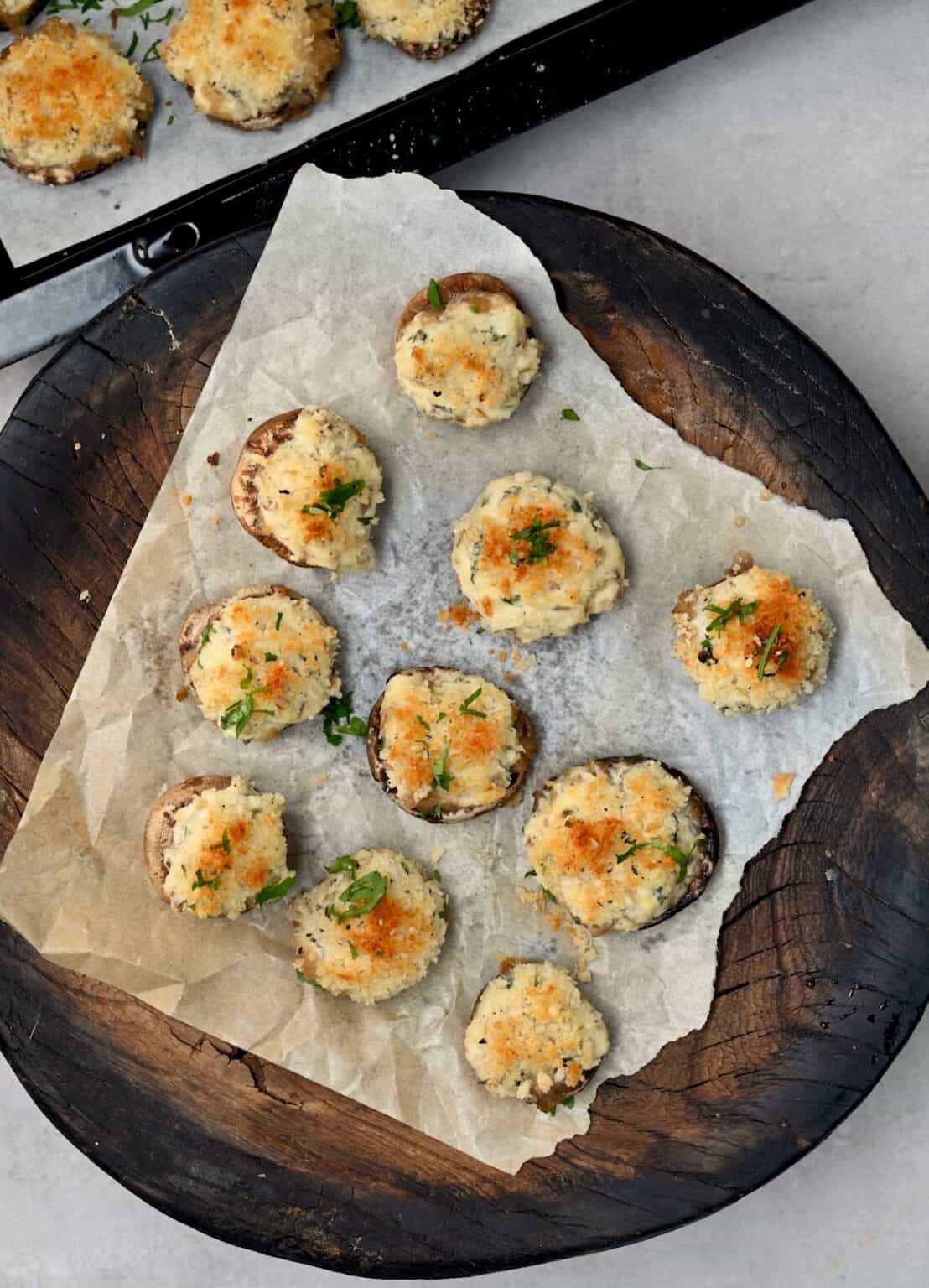 Super Simple Stuffed Mushrooms Recipe - Alphafoodie