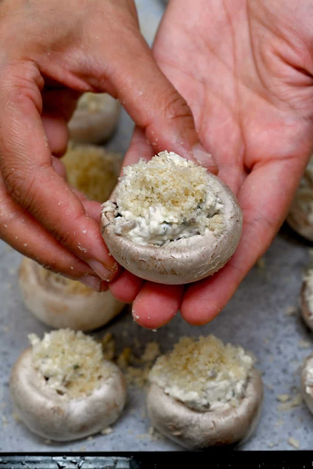 Super Simple Stuffed Mushrooms Recipe - Alphafoodie