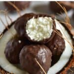 3-Ingredient Chocolate Coconut Balls