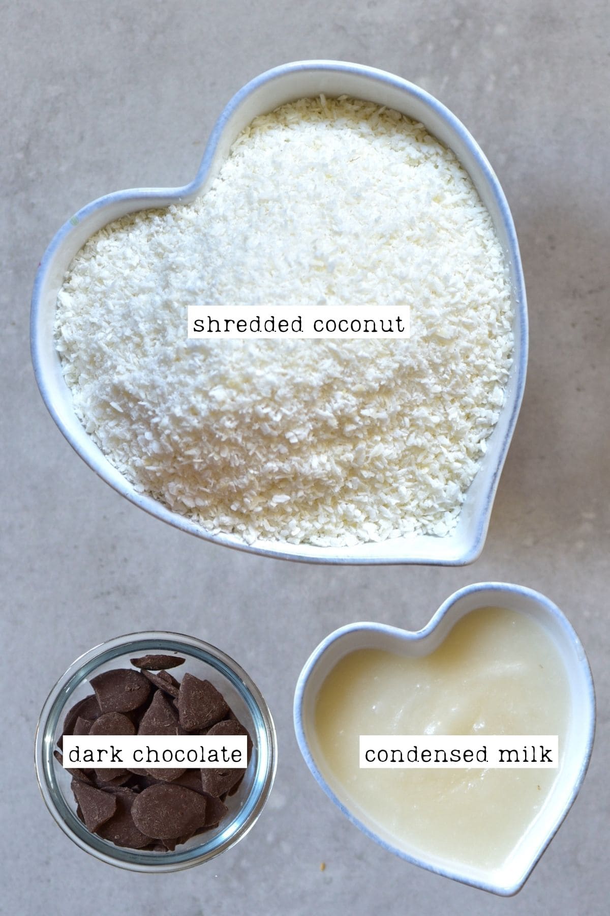 ngredients for chocolate coconut balls