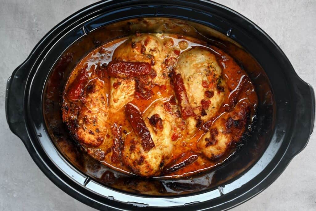Crock pot Tuscan Chicken step 8