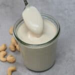 close up of cashew cream - 12