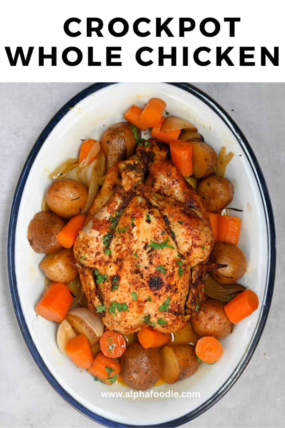 Crockpot Whole Chicken - Alphafoodie