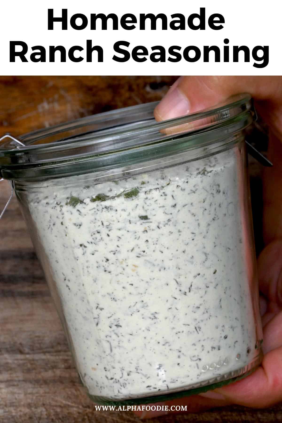 Homemade Ranch Seasoning Mix - Alphafoodie