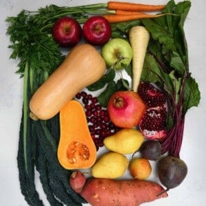 Different fruit and veggies that are in season in November