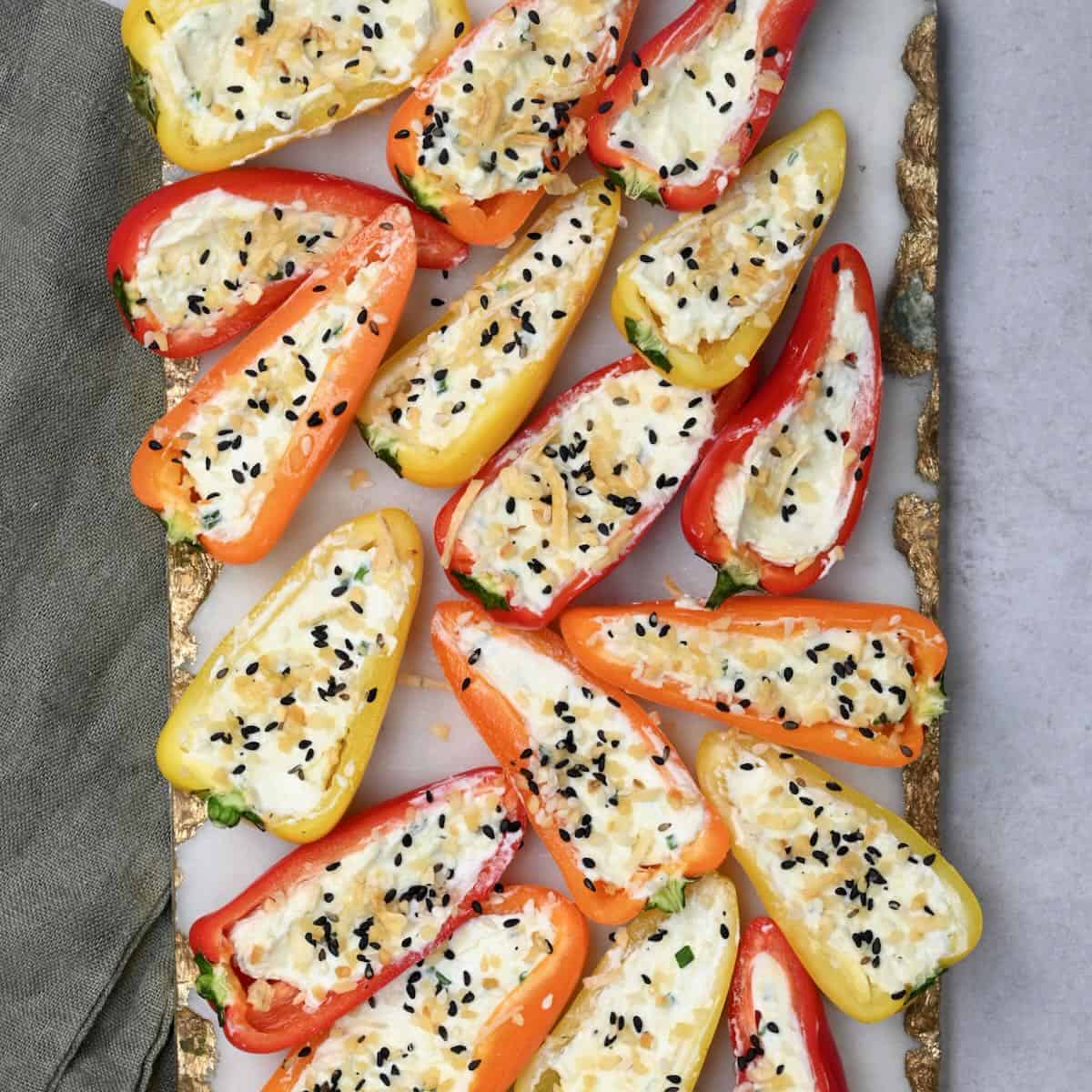 Cream Cheese Stuffed Mini Peppers