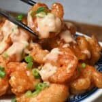 A close up of Bang Bang Shrimp