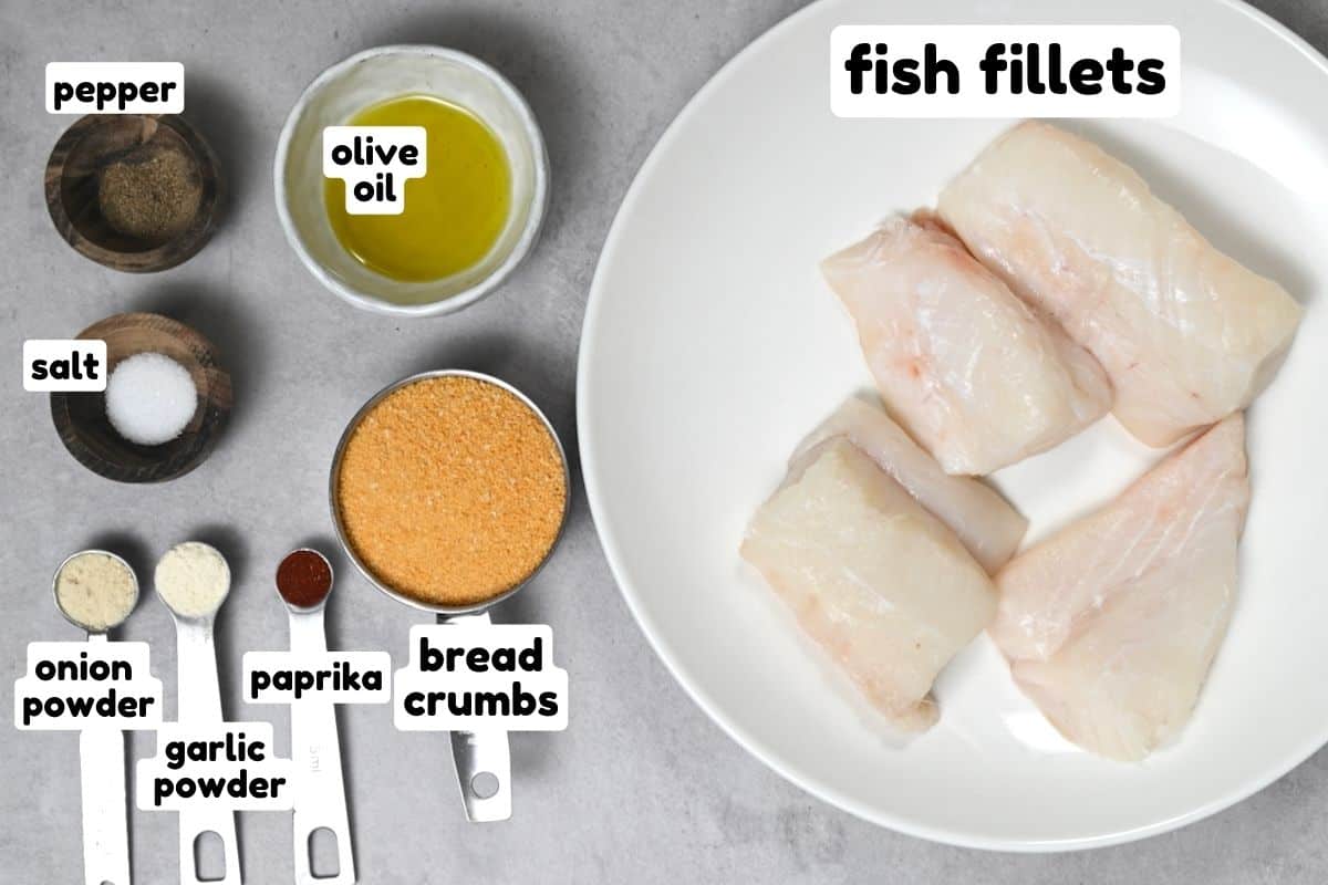 Ingredients for air fryer fish