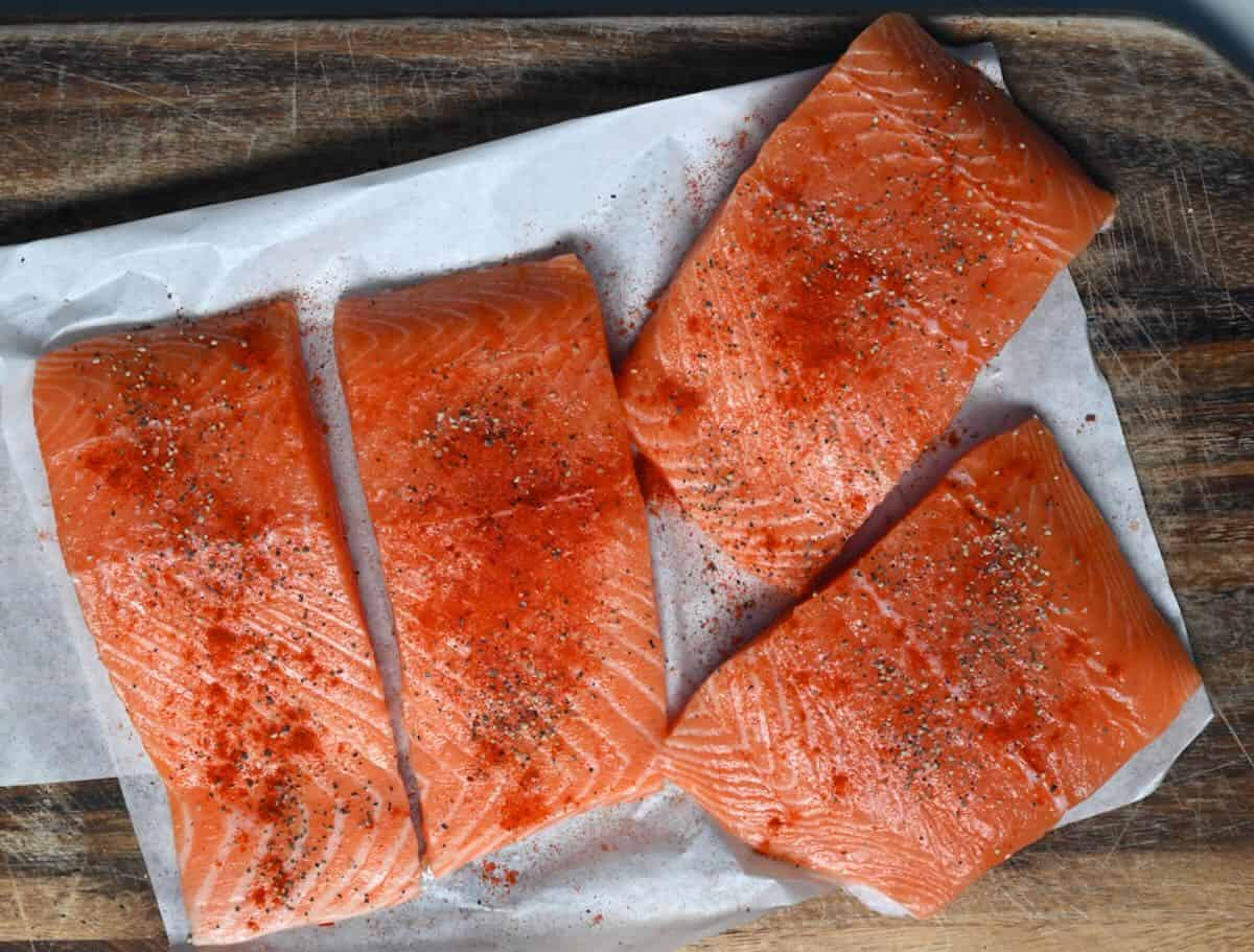 seasoning Honey Glazed Salmon