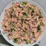 A bowl with salmon salad - 10