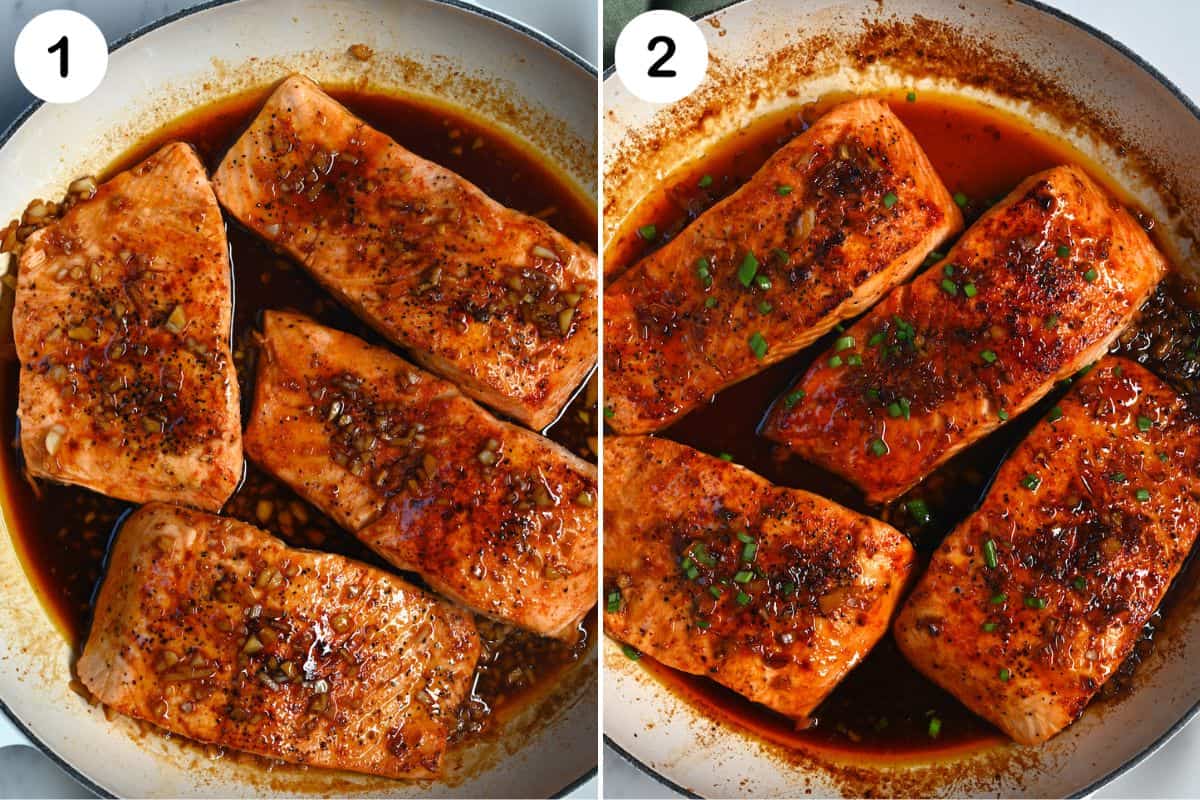 steps to broil honey glazed salmon