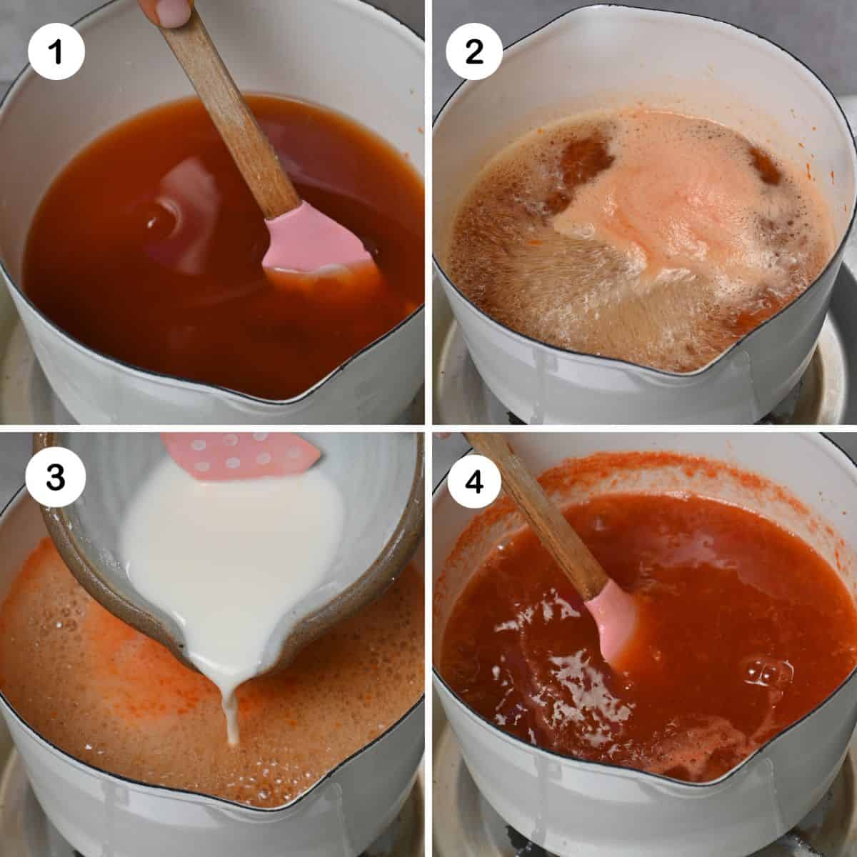 steps to make sweet and sour sauce