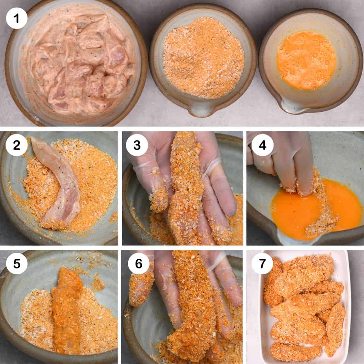 steps to prepare chicken tenders