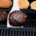 Homemade patty cooked on the grill - 26