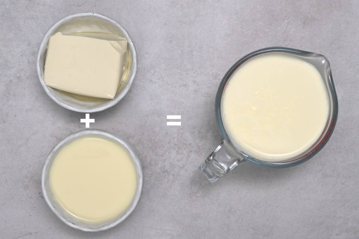 Silken Tofu and Soy Milk next to heavy cream