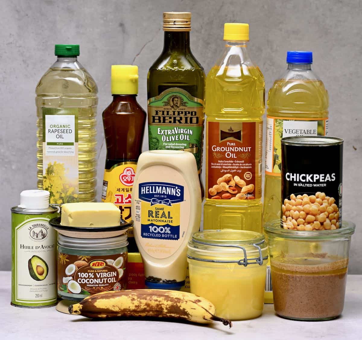 different ingredient substitutions of vegetable oil for brownies