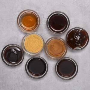 top view of Soy Sauce substitutes