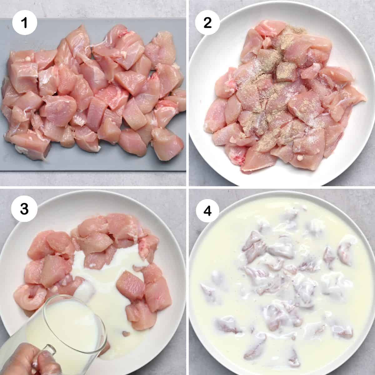 Steps for marinating chicken breasts