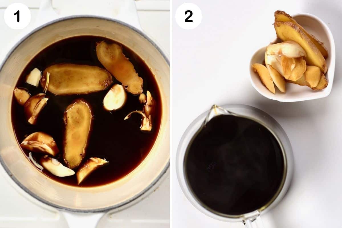 Steps for preparing soy sauce marinade