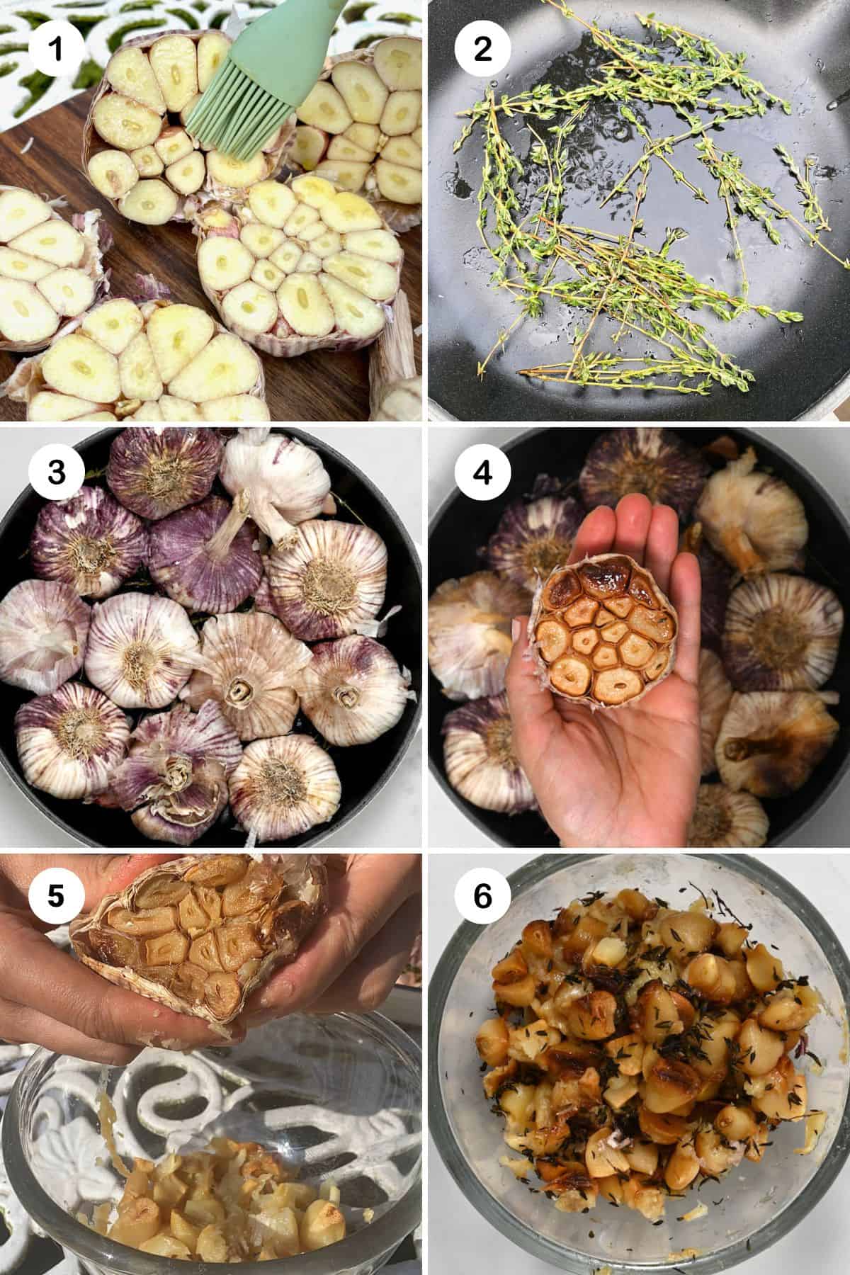 Steps for roasting garlic