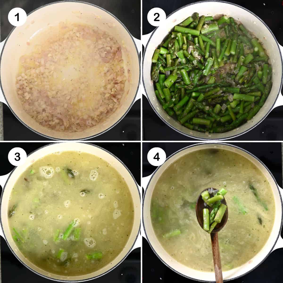 Steps for cooking asparagus
