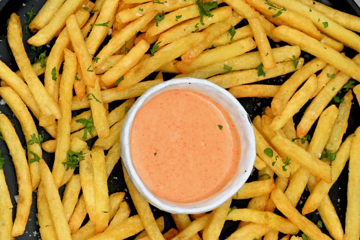 French fries served with fry sauce