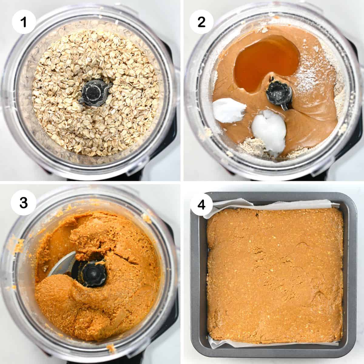 Steps for preparing the peanut butter layer