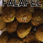 Authentic falafel on a plate