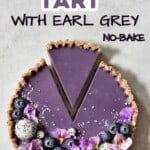 No Bake Blueberry Tart with Earl Grey