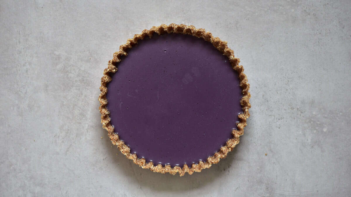 no bake blueberry pie chilled