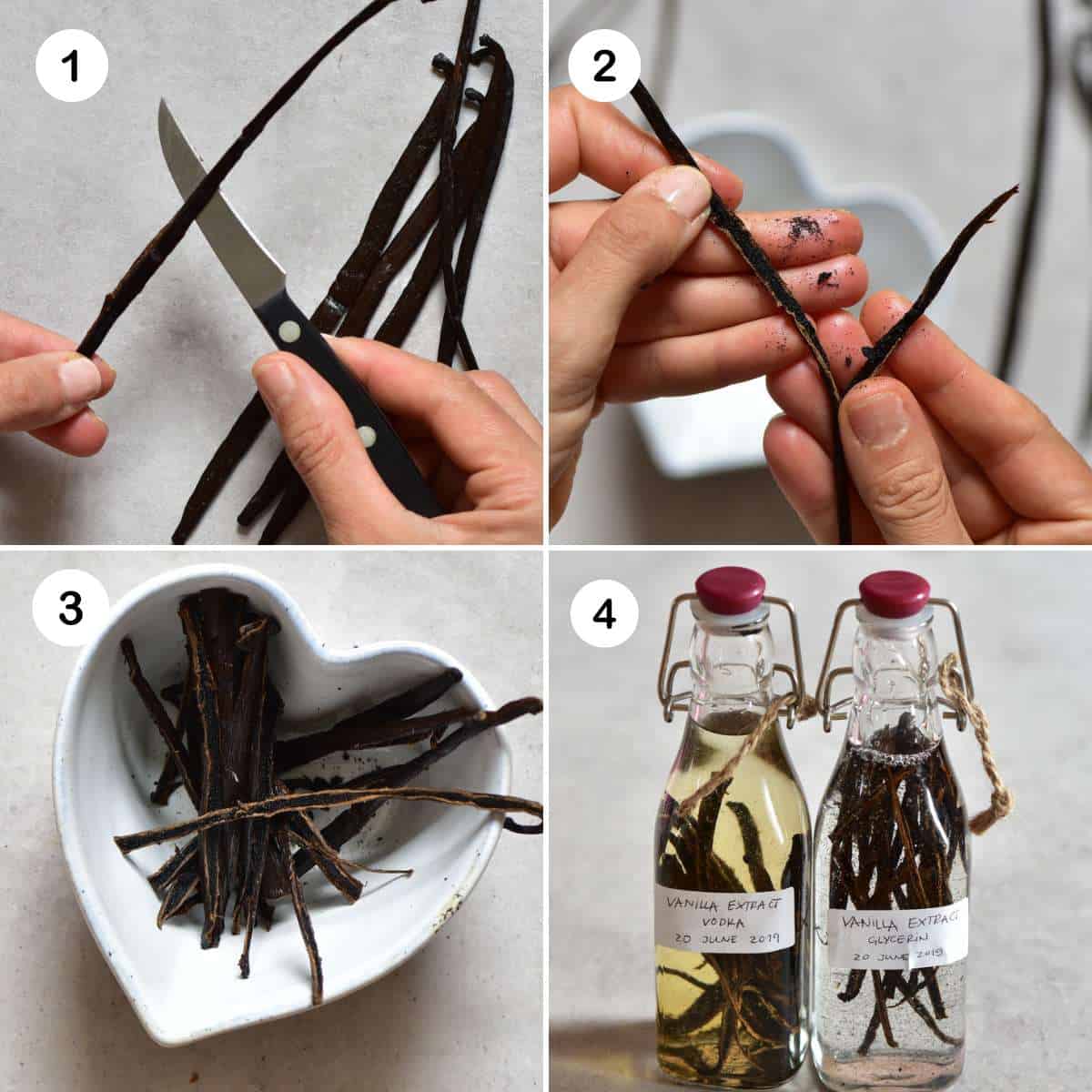 steps for making vanilla extract