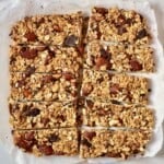 Homemade granola bars on a flat surface - 12