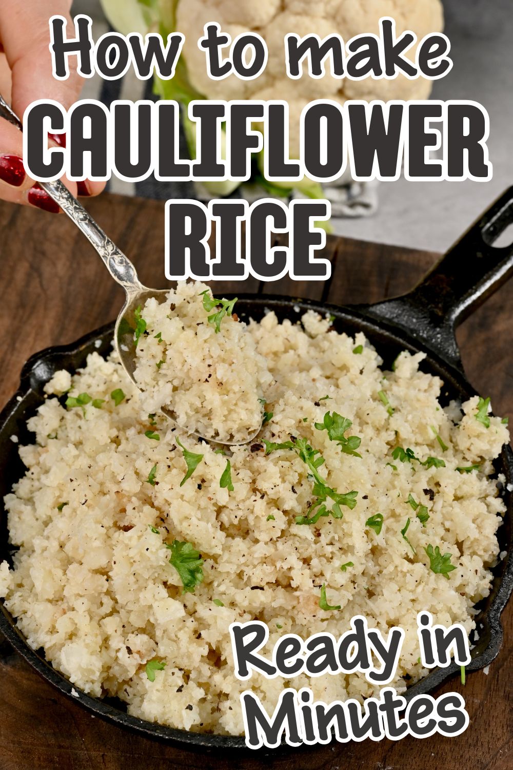 How to Make Cauliflower Rice - Alphafoodie