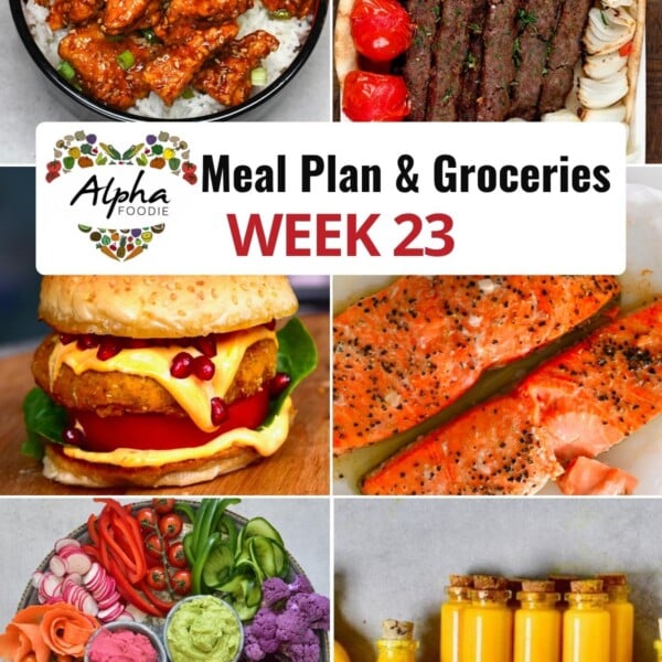 Collage recipes for Meal Plan Week 23.