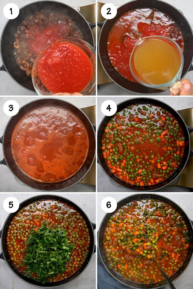 Bazella w Riz (Lebanese Pea Stew) - Alphafoodie
